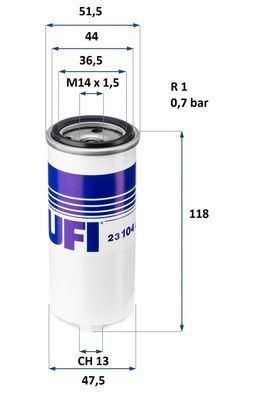 Filter Öl Ölfilter für Ruggerini RD 100 RD100 220 230 248 270 bis 1983