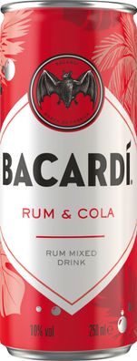 Bacardi & Cola 10% Vol. 0,25L Dose