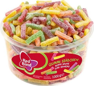 Red Band Gummi Stäbchen Sauer 500 St. 1 kg