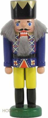 Nussknacker König blau BxHxT 5x14x4cm NEU Weihnachten Seiffen Nutcracker Nüsse Er