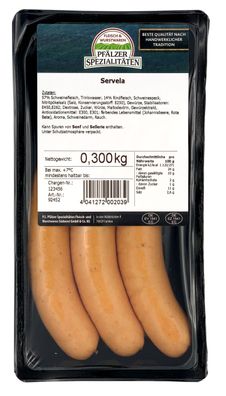 Pfälzer Spezialitäten Servela 3 x 100g