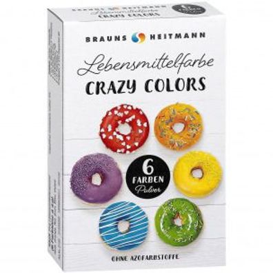 Heitmann Crazy Colors Lebensmittelfarbe 6 x 4g