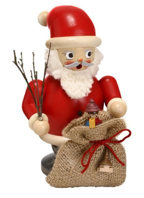 Räucherfigur Weihnachtsmann mit Geschenkesack bunt Höhe 20 cm NEU Räuchermann Ra