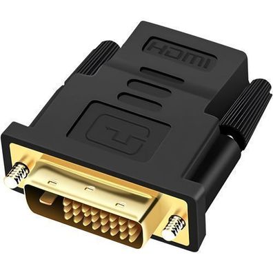 HDMI auf DVI-D Adapter Audio 1080p, Bidirektional DVI-Stecker HDMI-Buchse Retoo