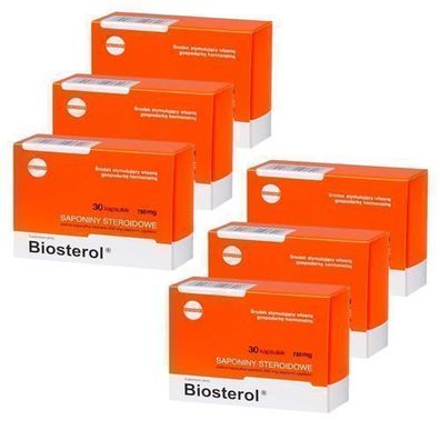 Megabol Biosterol Saponine Natural Hochdosiert Testosteron Booster 30 Kapseln x6