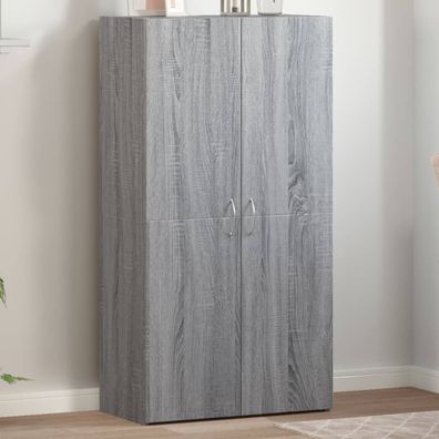 vidaXL Aktenschrank Grau Sonoma 60x32x115 cm Holzwerkstoff