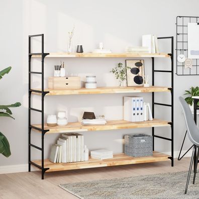 vidaXL Schweberegal 140x40x4 cm Massivholz Akazie Unbehandelt