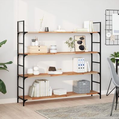 vidaXL Schweberegale 2 Stk. 120x30x2 cm Massivholz Akazie Ölbehandelt