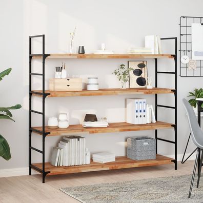 vidaXL Schweberegale 2 Stk. 160x40x4 cm Massivholz Akazie Ölbehandelt