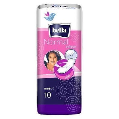 Bella Normal Air Softiplait Damenbinden, 10er-Pack