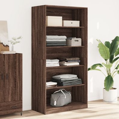 vidaXL Kleiderschrank Braun Eiche-Optik 100x50x200 cm Holzwerkstoff