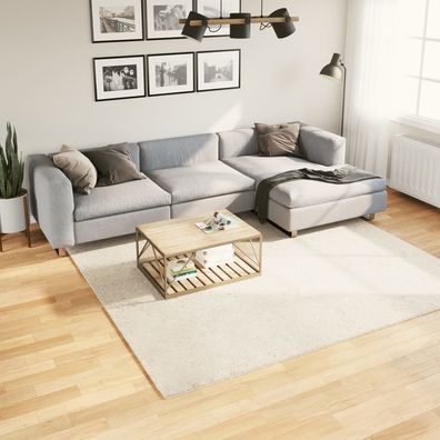vidaXL Teppich OVIEDO Kurzflor Beige 240x240 cm