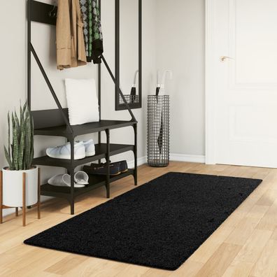 vidaXL Shaggy-Teppich Pamplona Hochflor Modern Schwarz 80x200 cm