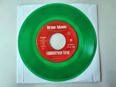 Bryan Adams - Christmas time 7'' Vinyl US GREEN VINYL