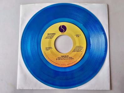 Madonna - True blue 7'' Vinyl US BLUE VINYL