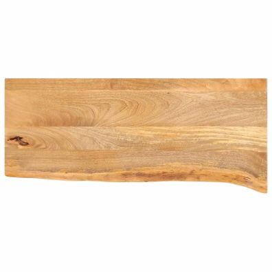 vidaXL Tischplatte mit Baumkante 70x40x2,5 cm Massivholz Mango