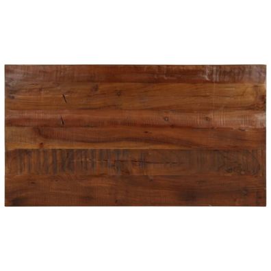 vidaXL Tischplatte 100x70x2,5 cm Rechteckig Altholz Massiv