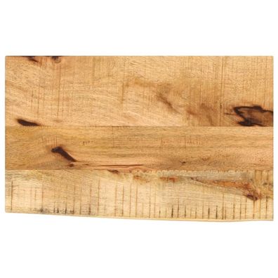 vidaXL Tischplatte 40x20x3,8 cm Baumkante Massivholz Raues Mangoholz