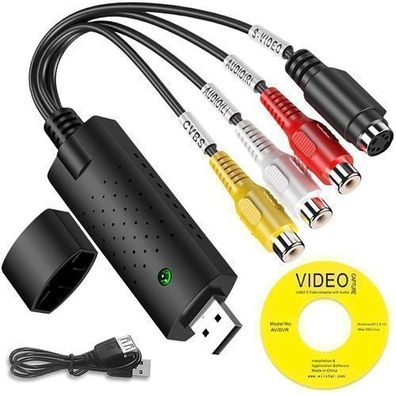 Video und Audio Grabber mit USB 2.0 Digital Video Konverter Videorecorder Retoo