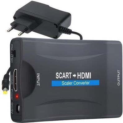 SCART zu HDMI Konverter SCART Adapter Wandler AV Scaler 1080P HDTV Retoo