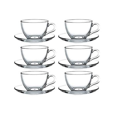 Pasabahce 6er Set Basic Espresso Tassen Set 90ml Kaffeeset transparent