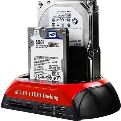 IDE SATA Festplatten Docking Station zu USB 2.0 2,5 Zoll Konverter Adapter Retoo