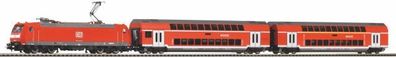 Piko 59023.1 E-Lok BR 146 mit 2 Doppelstock-Wagen DCC Spur H0