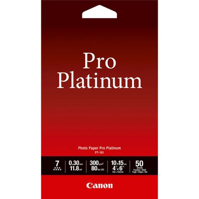 Canon Fotopapier hochglänzend PT-101 (10x15cm-50 Blatt)