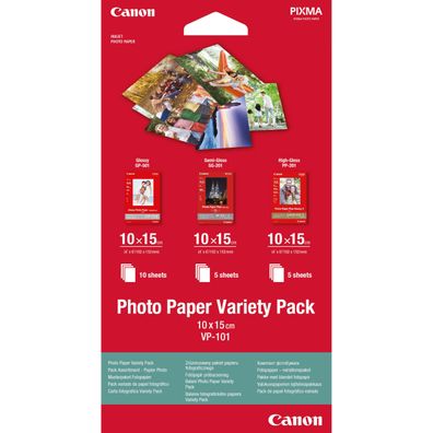 Canon Fotopapier hochglänzend VP-101 (10X15cm-20 Blatt)