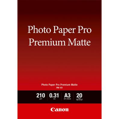 Canon Fotopapier Premium matt PM-101 (A3-20 Blatt)