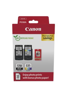 Canon Tinte Multip + Fotopapier PG-510/CL-511 (4 Farben)