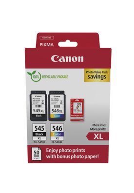 Canon Tinte Multip + Fotopapier PG-545XL/CL-546XL (4 Farben)