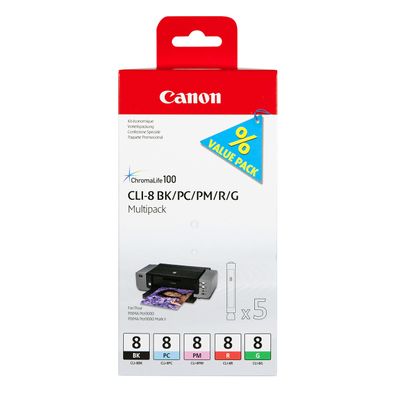 Canon Tintenpatrone CLI-8 Multipack (5 Farben)