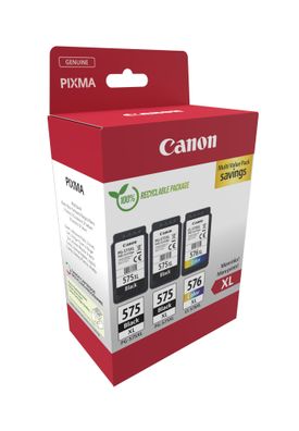 Canon Tintenpatronen Multipack PG-575XLX2/CL-576XL (4 Farben)