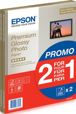 Epson Fotopapier Premium glänzend C13S042169 (A4-15 Blatt)