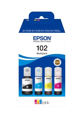 Epson Tintenflaschen Multipack 102 (4 Farben) Ecotank