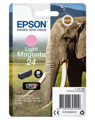 Epson Tintenpatrone 24 T2426 hell Magenta (5,1ml)