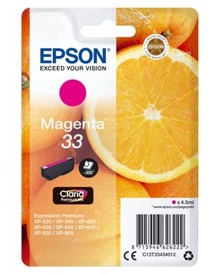 Epson Tintenpatrone 33 Magenta (4,5ml)