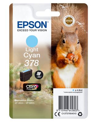 Epson Tintenpatrone 378 hell Cyan (4,8ml)