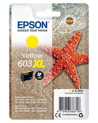 Epson Tintenpatrone 603XL gelb