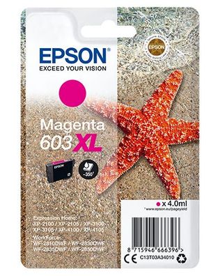 Epson Tintenpatrone 603XL Magenta (4ml)