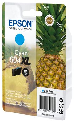 Epson Tintenpatrone 604XL Cyan (4,0ml)