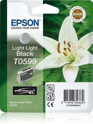 Epson Tintenpatrone T0599 hell hell Schwarz (13ml)