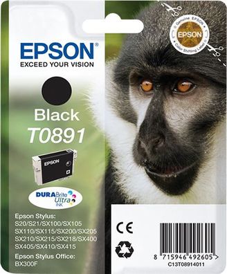 Epson Tintenpatrone T0891 Schwarz (5,8ml)