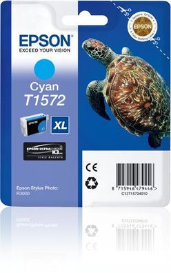 Epson Tintenpatrone T1572 Cyan (25,9ml)