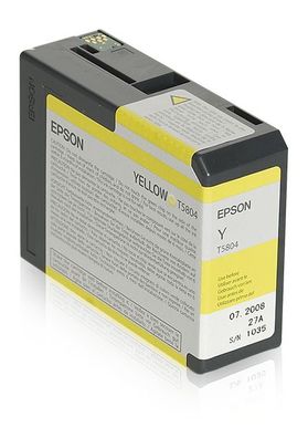 Epson Tintenpatrone T5804 Gelb (80ml)