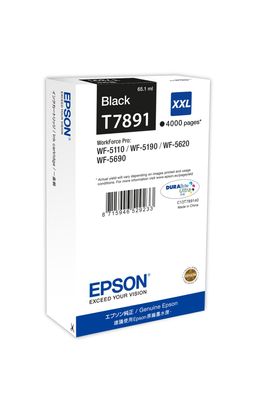 Epson Tintenpatrone T7891 WF-5XXX Schwarz XXL (65,1ml)