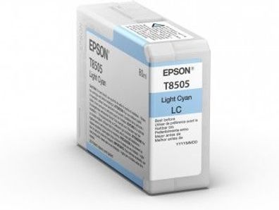 Epson Tintenpatrone T8505 Hell Cyan (80ml)