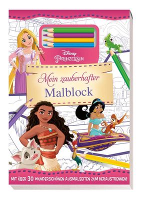 Disney Prinzessin: Mein zauberhafter Malblock,