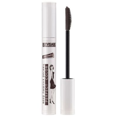 Lux vizage Perfect Color Mascara für Volumen und Fächereffekt Braun